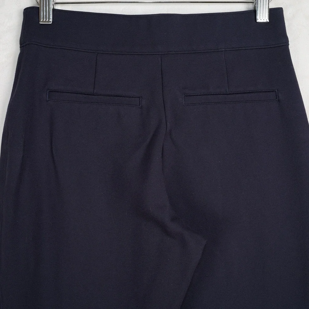 NOT AVAILABLE Spanx The Perfect Pant Straight Leg Navy Blue High Rise Ponte